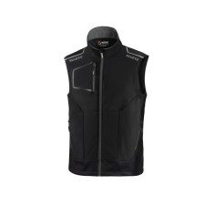 gilet negro-gris